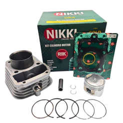 Kit cilindro motor completo Cg 125 Titan 95 até 99 ( pistão + anéis + trava e juntas )