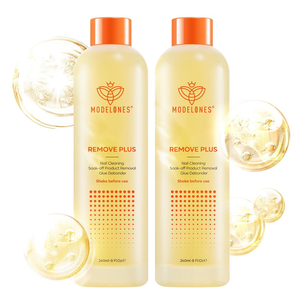 Removedor de Esmalte Modelones, Removedor de Esmalte com Acetona Enriquecido com Óleo de Jojoba Removedor de Esmalte em