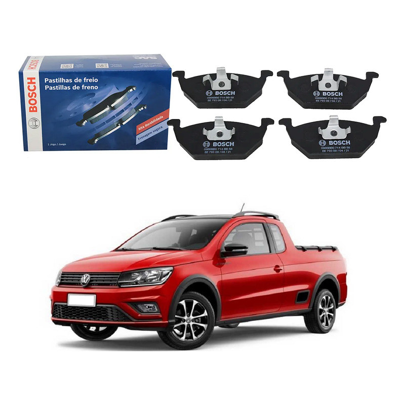 Pastilha Freio Dianteira Bosch Saveiro G7 1.6 2018 A 2023 em Oferta na Shopee