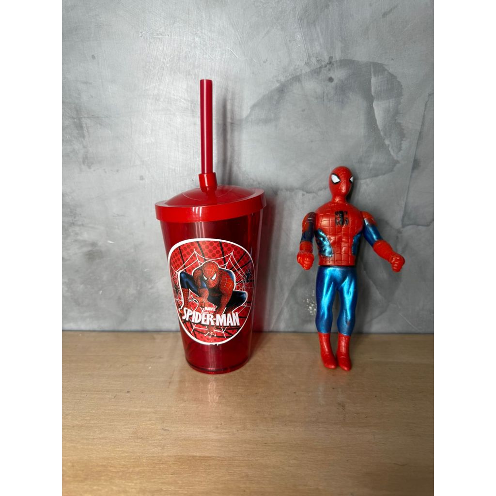 Kit Copo Canudo + Boneco Personagem Infantil – Diversos Personagens — imagem 2 de 2