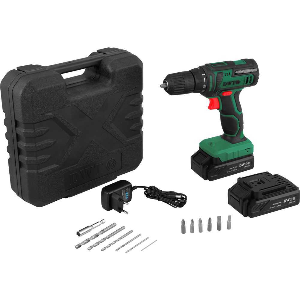 Parafusadeira/furadeira a bateria 20 V fonte bivolt automática PFD 020 DWT