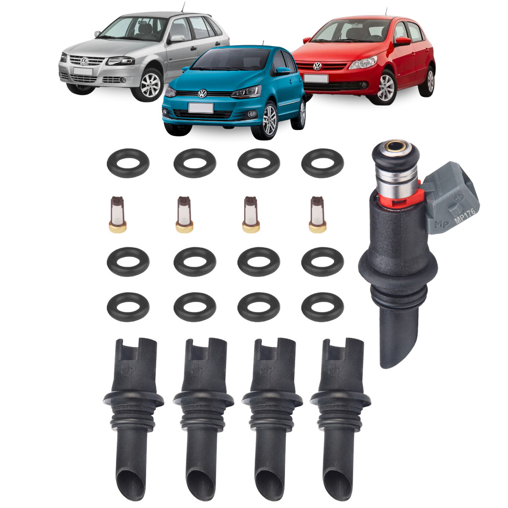 Kit Reparo Bico Injetor Gol G3 G5 Voyage Fox 1.0 1.6 Flex 2005 A 2012 Iwp176