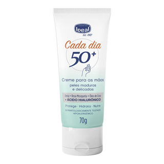 Creme para as Mãos Ideal Cada Dia 50 Mais Pele Maduras e Delicada 70g em Oferta na Shopee