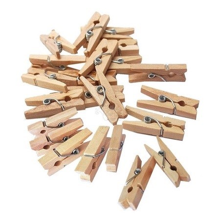 Mini pregador de madeira 3,5 cm cru natural prendedor de fotos lembrancinha artesanato 15 50 unidade em Oferta na Shopee