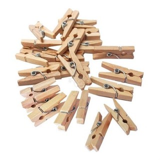 Mini pregador de madeira 3,5 cm cru natural prendedor de fotos lembrancinha artesanato 15 50 unidade em Oferta na Shopee