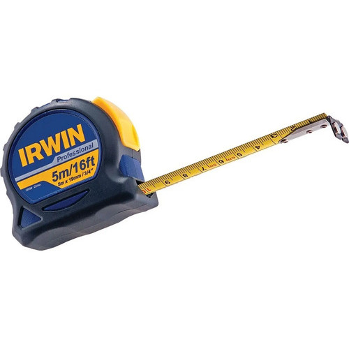 Trena Profissional Irwin 5m Linha 400 Fita Aço 16ft Metro Polegada 3/4 Medição Construção Marcenaria
