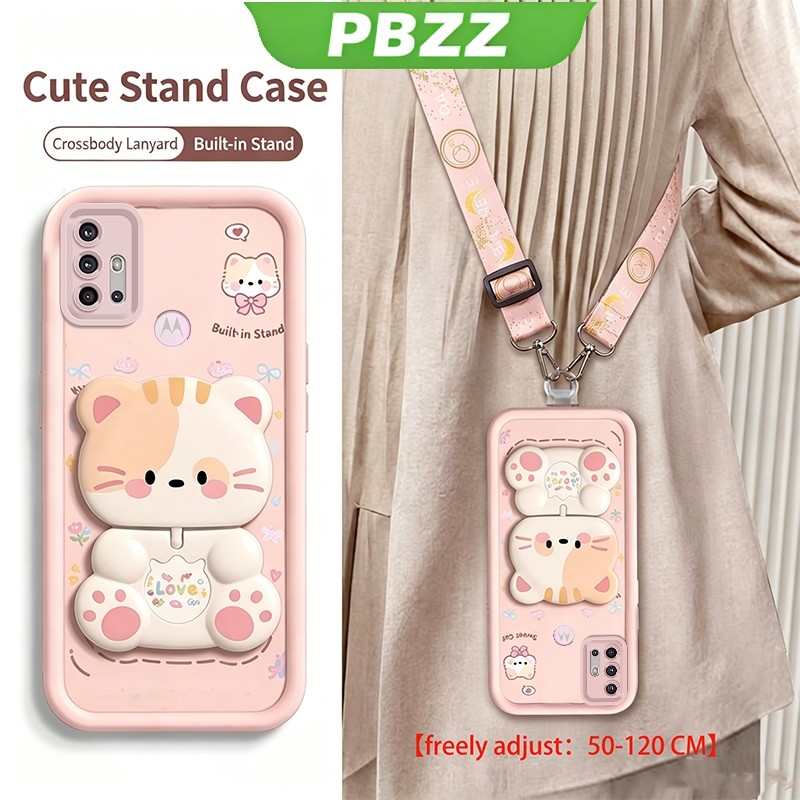 Capinha MOTO G10 G20 G30 capa normal anti impacto proteção total cordinha feminina JTGBMZJ1