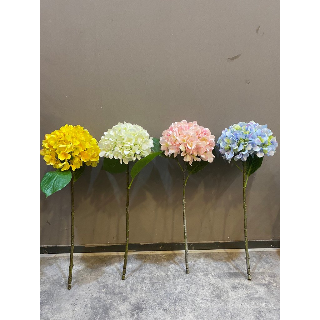 Flor artificial flor artificial flor de seda única hortênsia decoração para casa modelo decoração do quarto decoração do