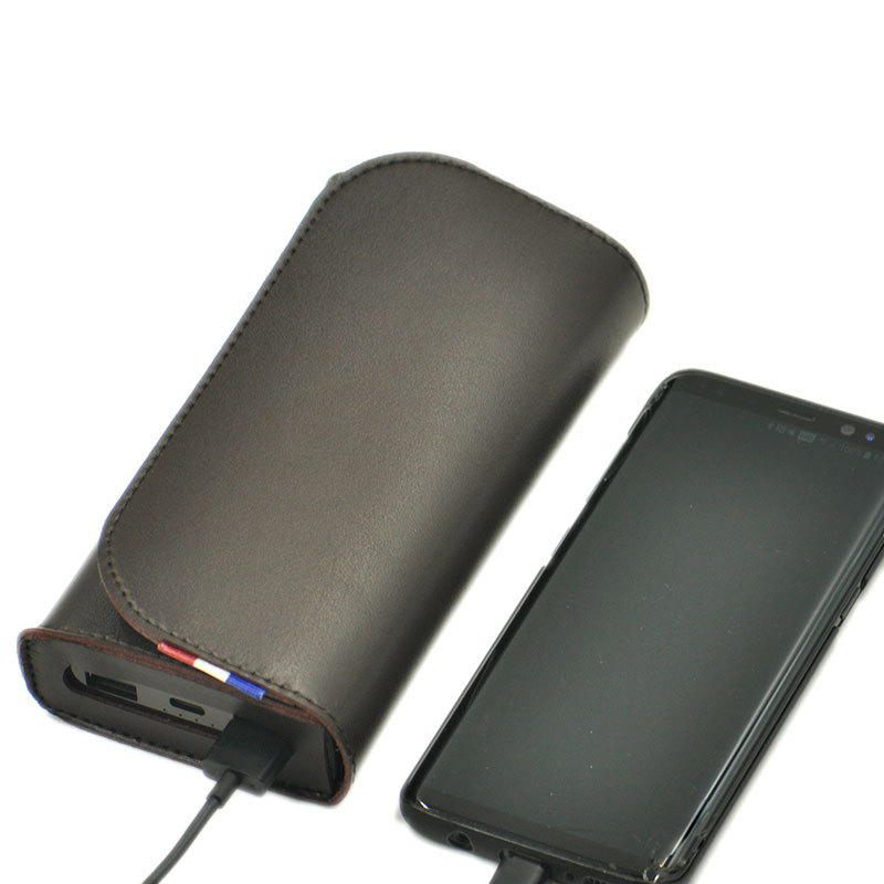[Smart Shell] Xiaomi Power Bank 2C 2.0000mAh Capa de couro adequada Bolsa protet