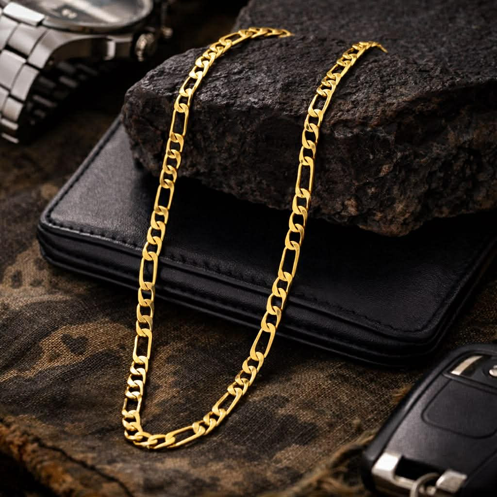 corrente masculina banhado ouro18k colar 60cm 4mm dourado