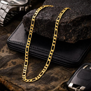 corrente masculina banhado ouro18k colar 60cm 4mm dourado