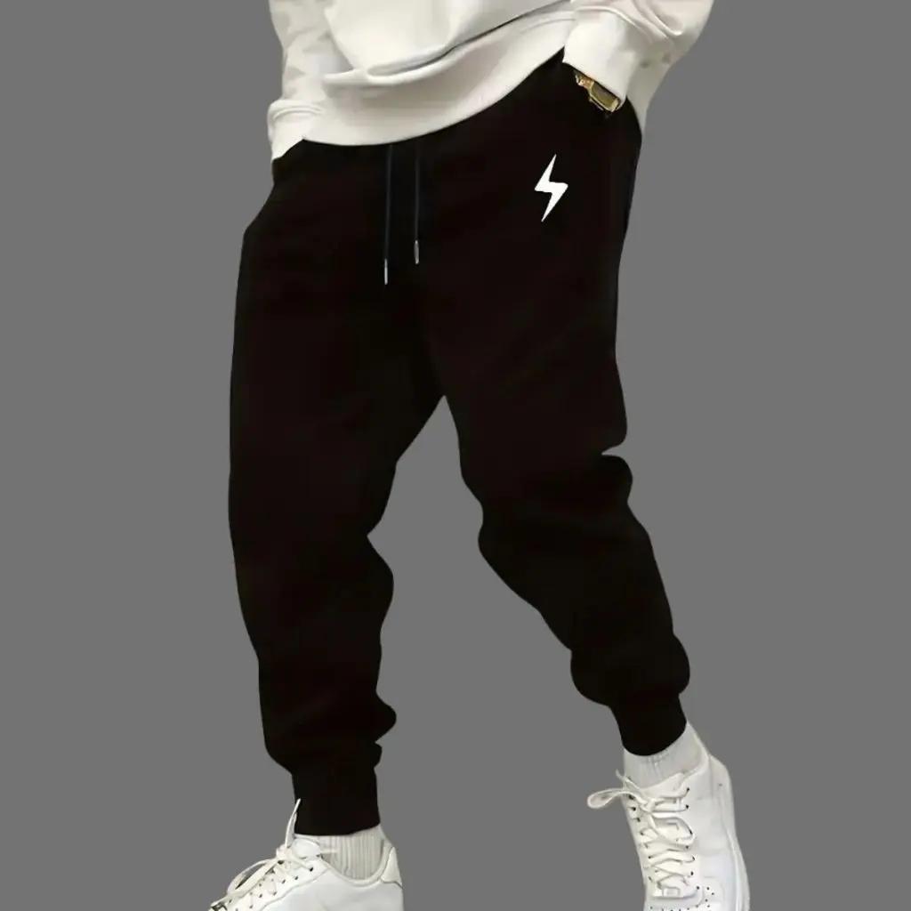 Calça Moletom Vestuario Raio Minimalista Casual Academia Algodão Confortavel Versatil Streetwear