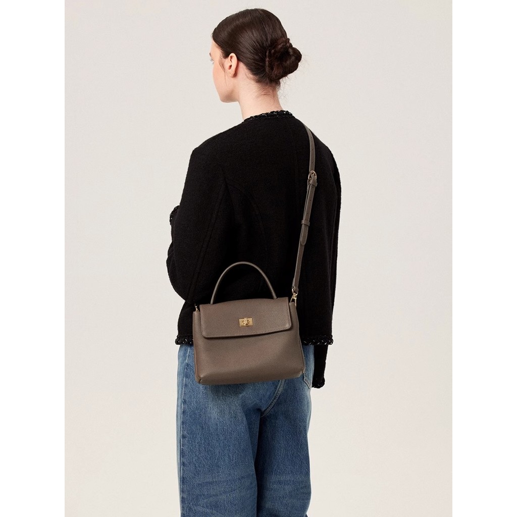 Nicho bolsa de couro feminina primavera verão médio pequeno quadrado saco feminino novo estilo couro genuíno bolsa de om