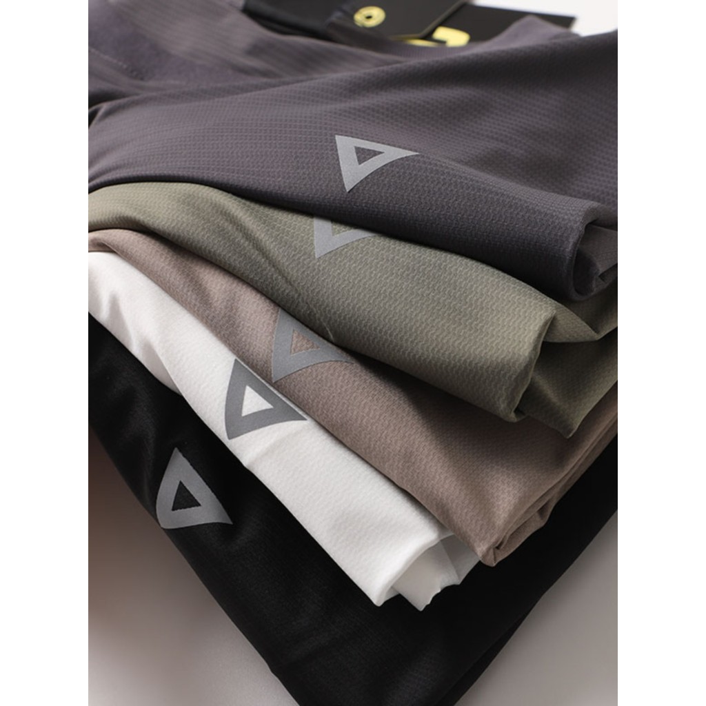 Função externa!Cortina de tecido elástico de secagem rápida!Camiseta masculina verão sensação legal esportes lazer Fitne