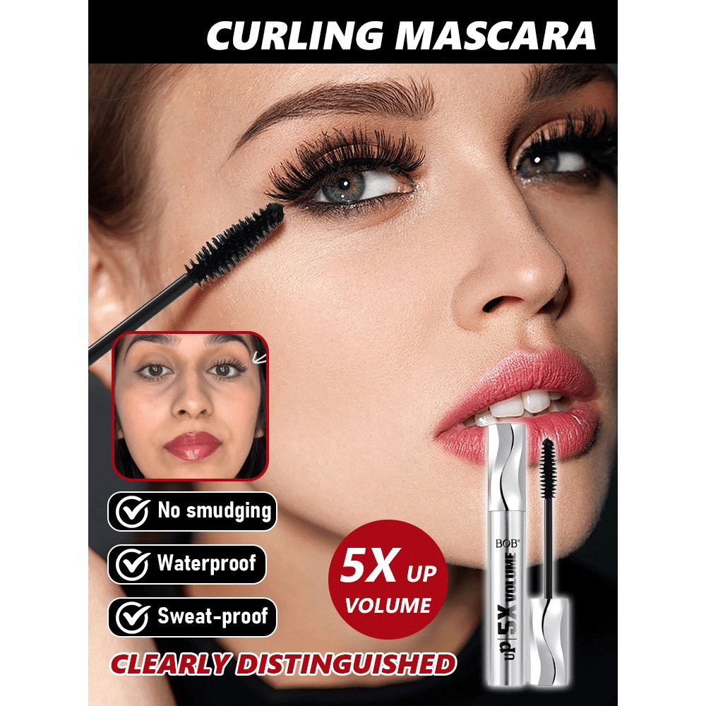 【Sem Borro & Durável】[Long-Lasting & Sweat-Resistant] Máscara/Cílios/Volume/À Prova D'Água