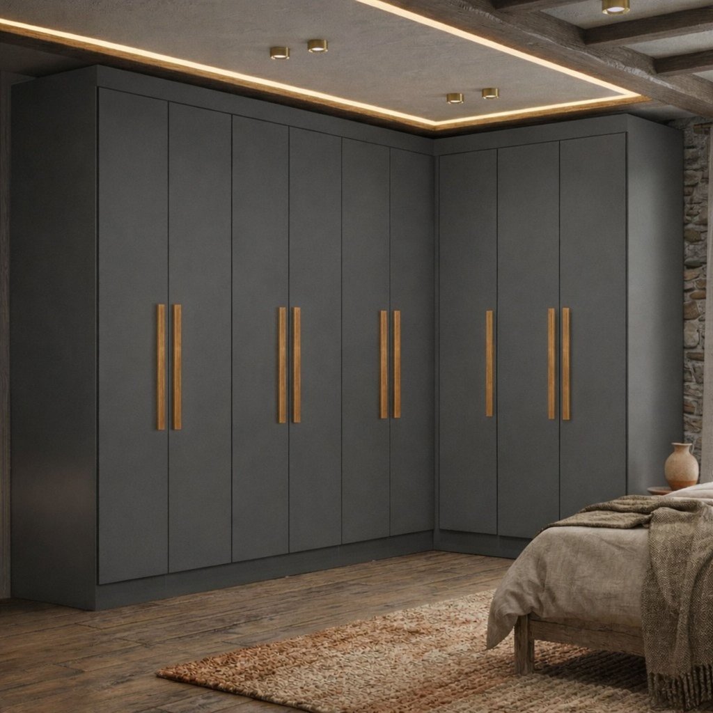 Guarda-Roupa Modulação 9 Portas Canto Paris Ônix