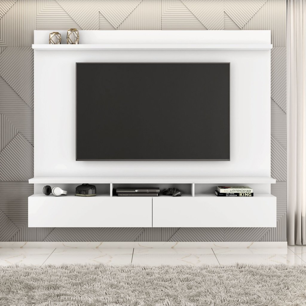 Painel para TV até 55 Polegadas 162cmx134cm Noruega Branco Branco