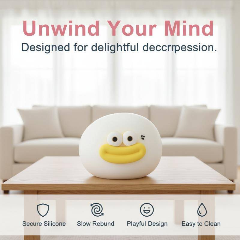 D-Toy Big Mouth Mantou Fidget Squeeze Soft TPR Bola De Alívio De Estresse Para Trabalhadores De Escritório Relaxamento D