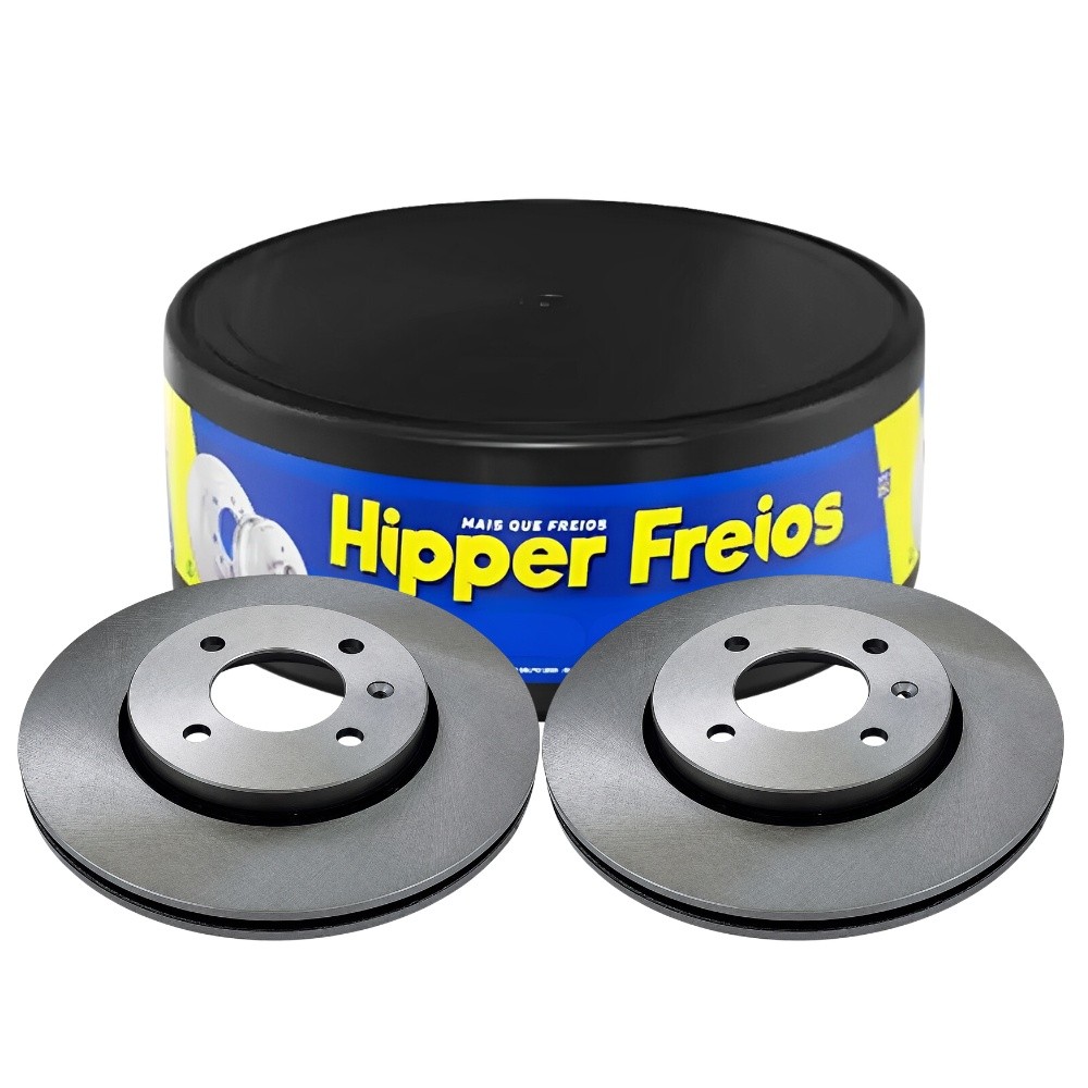 Par Disco Freio Gol Voyage Saveiro G5 1.0/1.6 G5 Aro14 256mm