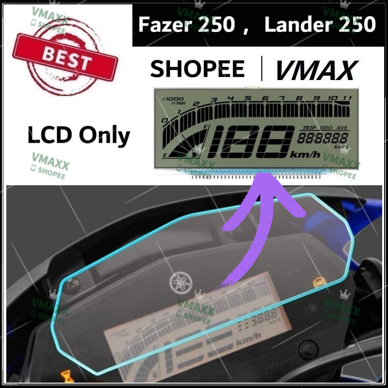 [Envio 24h] Painel Digital De Exibição Lcd Para Motocicleta Yamaha Fazer 250 Fz25 2020 A 2024 Lander 250