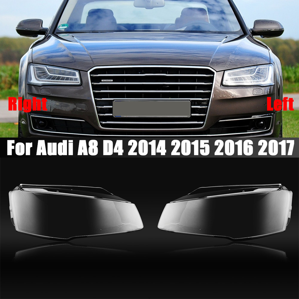 Tampa Do Farol Carro Lente Escudo De Vidro Transparente Abajur Tampas Da Lâmpada Cabeça Automática Para Audi A8 D4 2014 