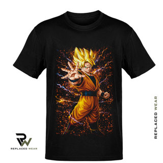 Camiseta Goku Sayajin Dragon Ball z Unissex Streetwear Anime Hype Academia Treino 100% Algodão