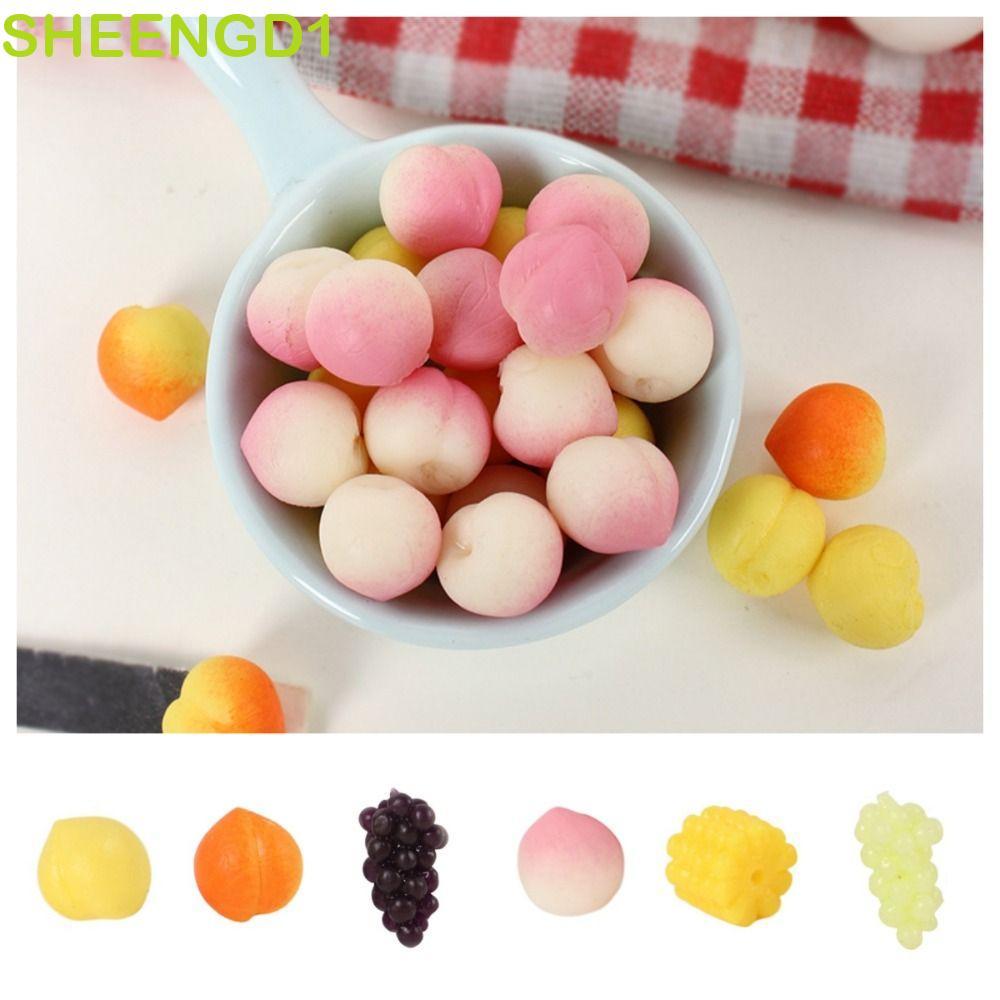 SHEENGD1 Squeeze Peach Toy , Pretend Play Uvas Brinquedos Sensoriais , Brinquedo De Cozinha De Simulação De Milho