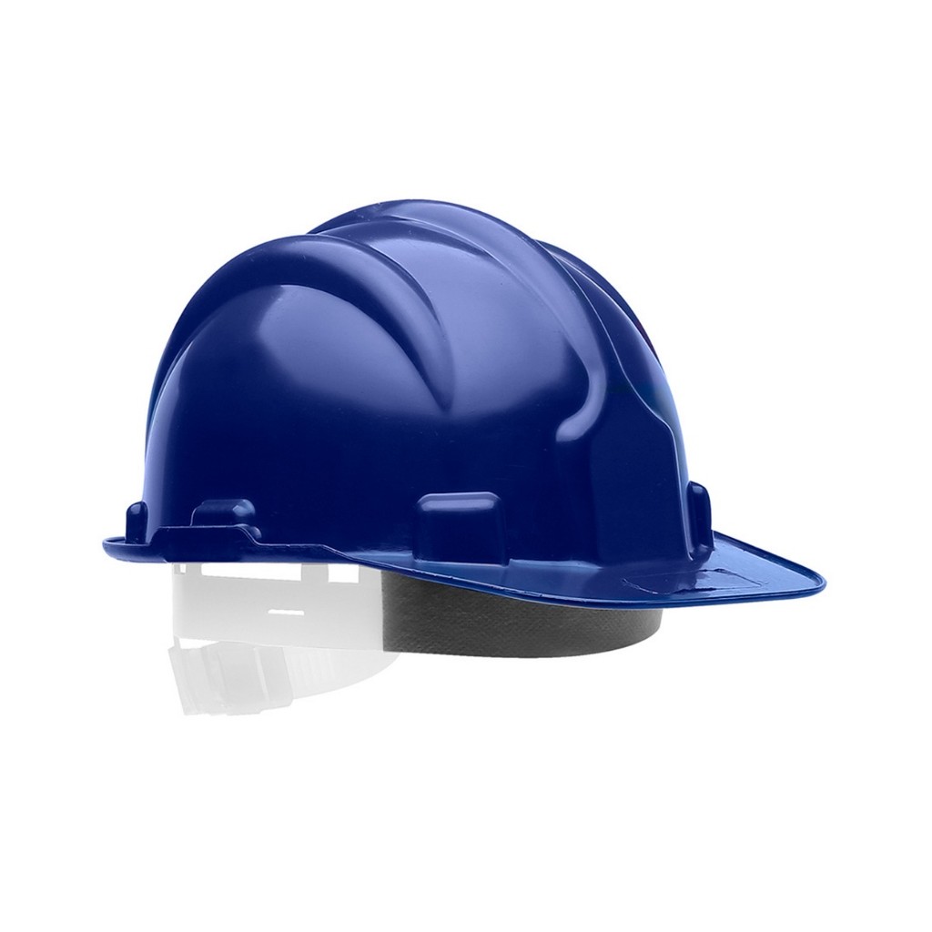 Capacete de Proteção Azul com Aba Frontal Plt Epi C/ Ca