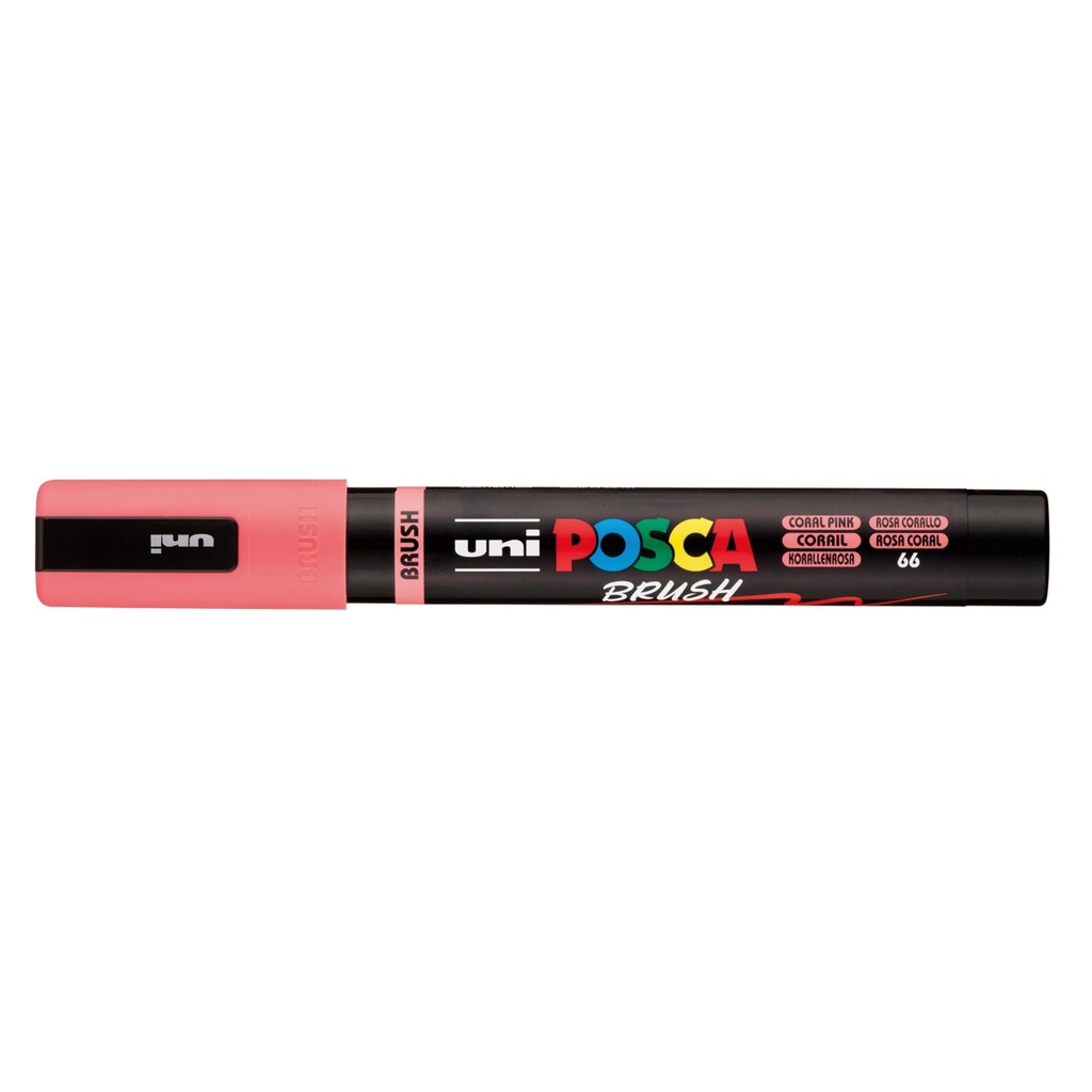 Caneta Posca PC-5MBR Brush Rosa Coral uni-ball · foto 2