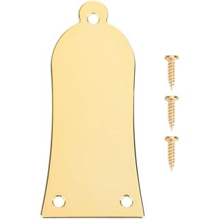 Truss Rod Cover Plate, Iron Electric Guitar Rod Cover, Gold 3 Holes Metal Truss Rod Cover with 3 Screws as Replacement P