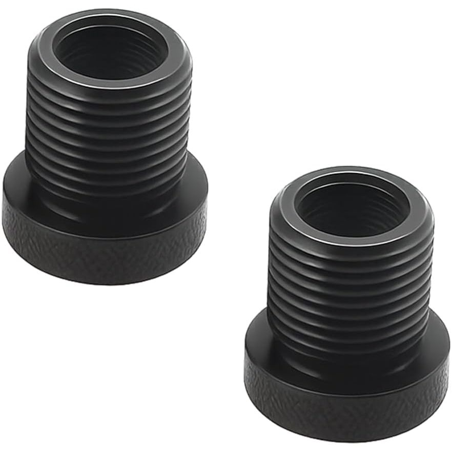Adaptador de Rosca para Carro e Arruela de Borracha, 2 Peças, Rosca de 1/2-28 para 3/4-16, Protetor de Rosca para Veícul