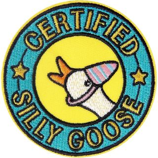 Patch Termocolante Engraçado de Ganso XMJY, Patch Bordado Colorido, Patch de Moral de Ganso Certificado, Patch de Moral 