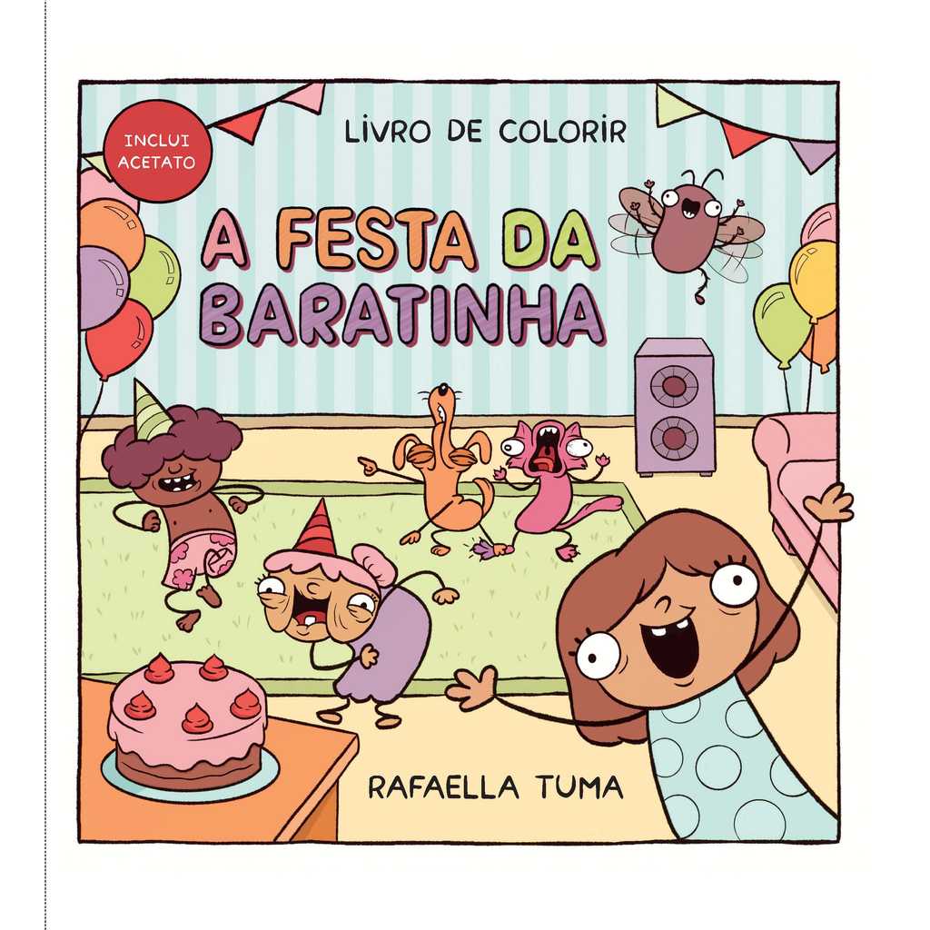 A festa da Baratinha – Livro de colorir