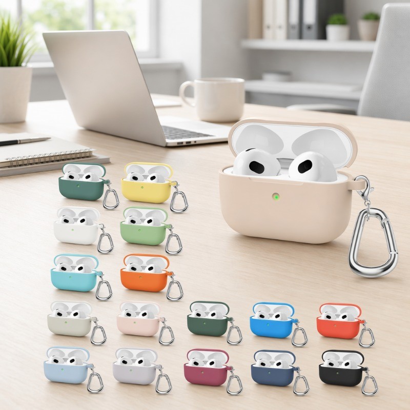 JF Compativel AirPods Capa Silicone comaptivel pro Proteção Total Anti Impacto
