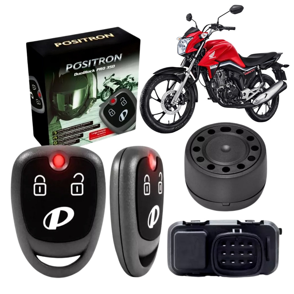 Alarme Para Motos Duoblock Pro350 Fx G8 Universal Pósitron