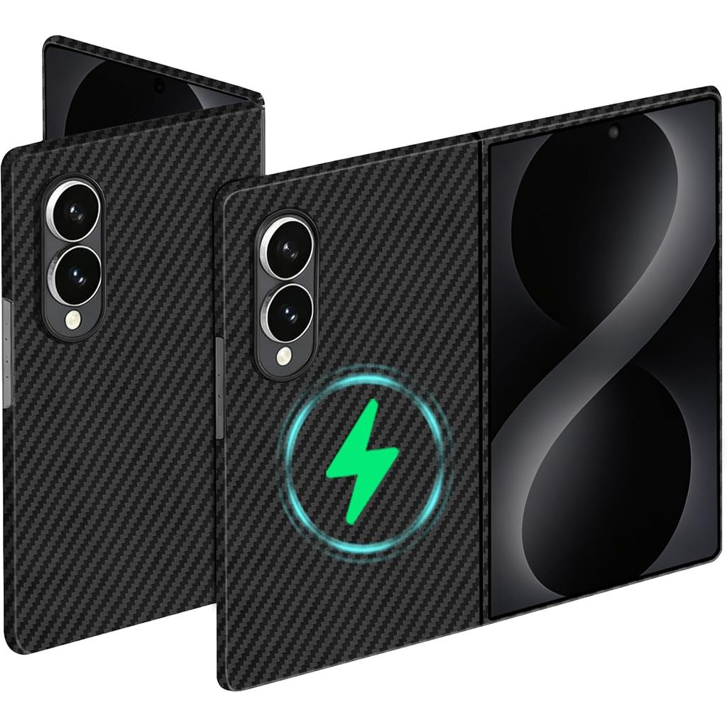 Capa Magnética De Fibra De Carbono Para Samsung Galaxy Z Fold 8 (Larga) , Fina ,