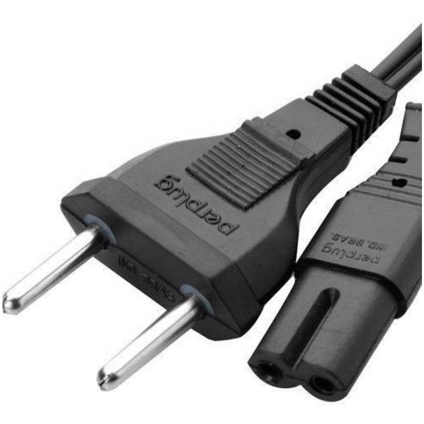 Cabo De Energia Bipolar 1,5 Metros Para  TV Rádio Impressora PS3 PS4