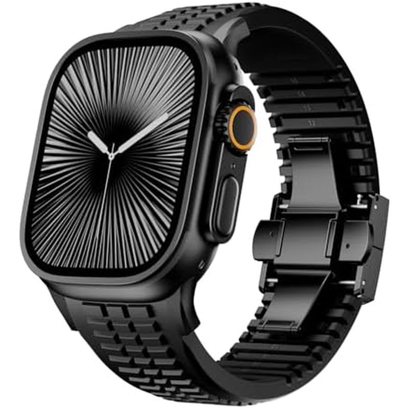 Pulseiras De Silicone De Luxo Compatíveis Com Apple Watch Ultra 2/1 49mm 46mm 45