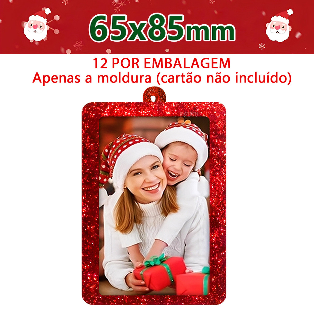 Pingentes vermelho Gliter
