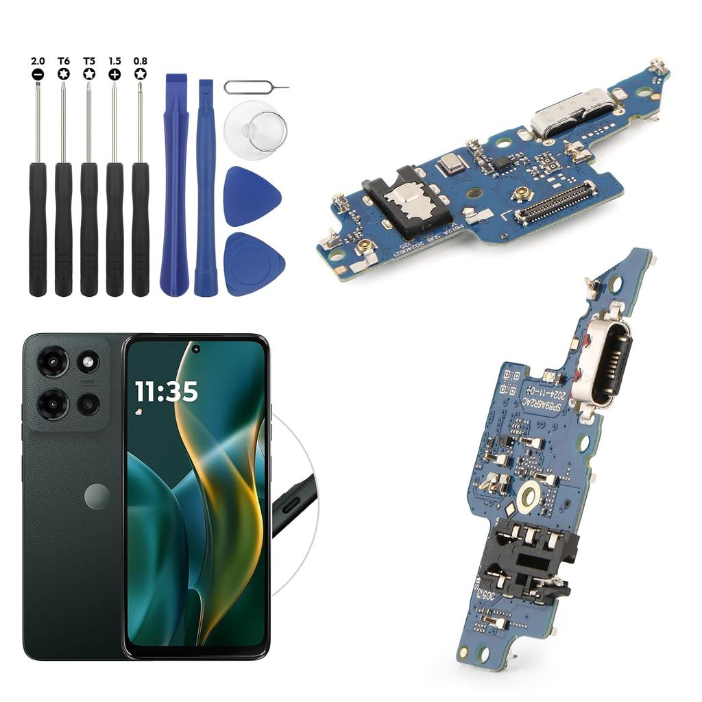 Conector Dock para Motorola Moto G 5G 2025, Cabo Flexível de Substituição da Por