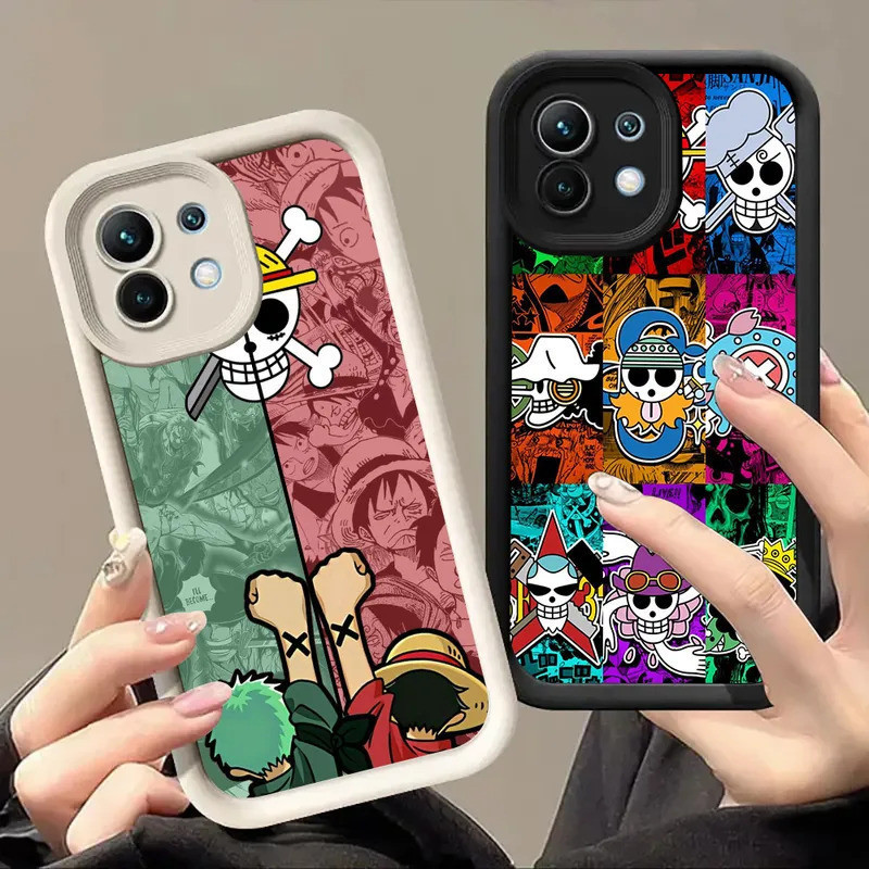 Capa de Silicone Anime One Piece Luffy Zoro para Xiaomi 15T 14T 13T Pro 15 Ultra