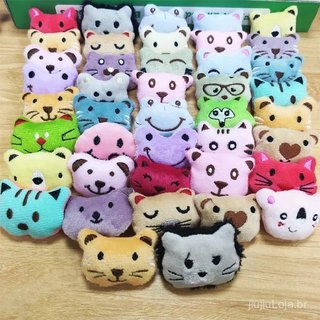 FFIX 30 Peças Bonecas De Pelúcia De Animais Fofos Coelho Panda Urso Mini Brinquedos Menina Garra Máquina Acessórios Bone
