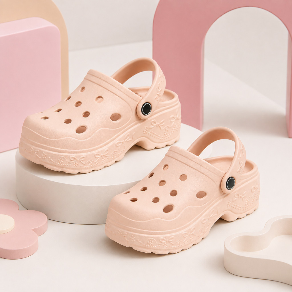 Sandália Babuche Infantil Menina Feminina Flatform EVA Confortável Antiderrapante Leve Macia Lançamento