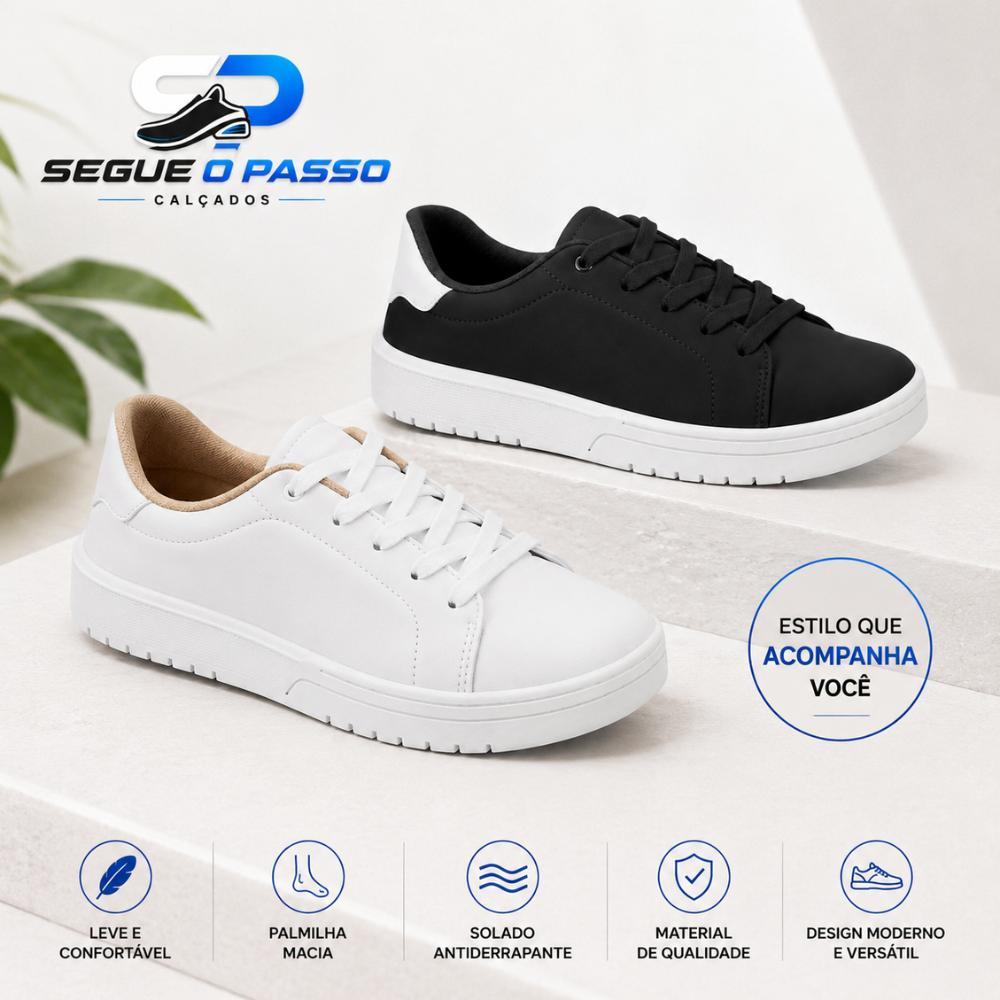 Tênis Feminino Moleca Casual Antiderrapante Confortável Macio Calça Fácil Resistente Elegante Estiloso