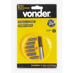 Jogo De Bits Com Adaptador Magnético 7 Peças - VONDER