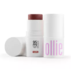 Bastão Ollie 3 em 1 Blush Batom e Sombra FPS 95 Cor Café 4,5g