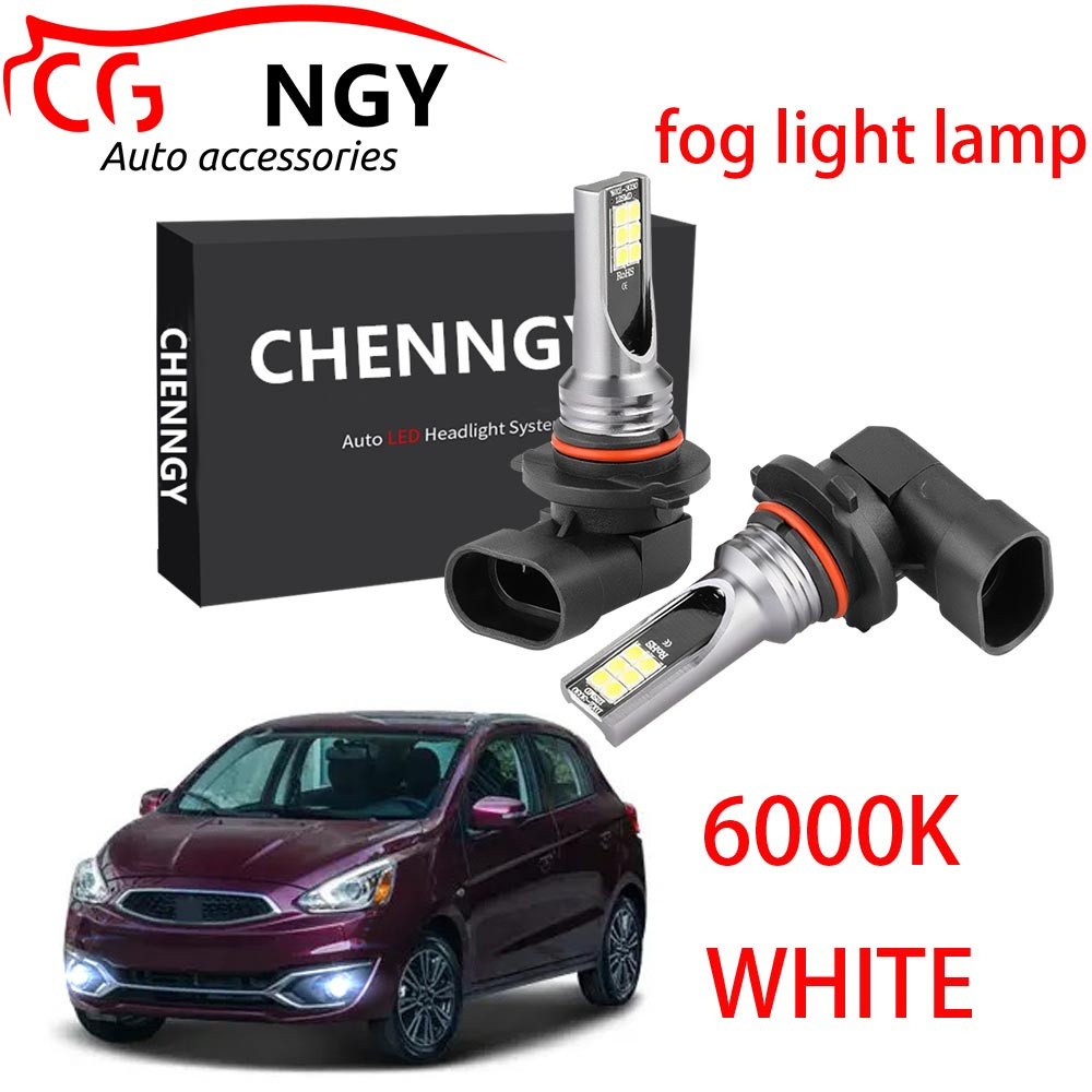 Para Mitsubishi Mirage G4 2012 2013 2014-2020 (Lâmpada De Neblina)-Lâmpadas LED Dianteiras BH 6000K 12V-24V Branco Brilh