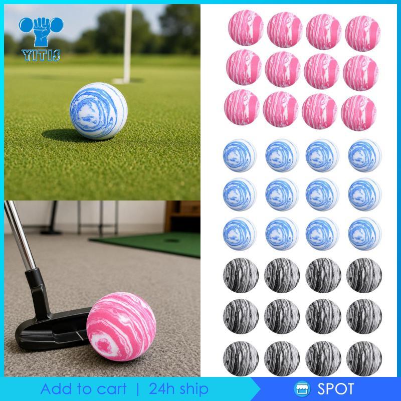 [Yitis] Bolas De Golfe Coloridas De Espuma EVA Prática Seguras De Impacto Macio 42 Mm Para Treinamento Doméstico Interno