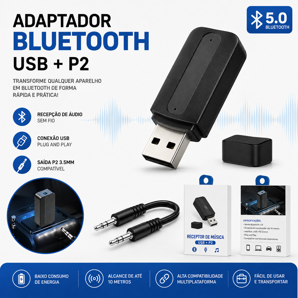 Receptor De Musica Automotivo Bluetooth ( Car Music )