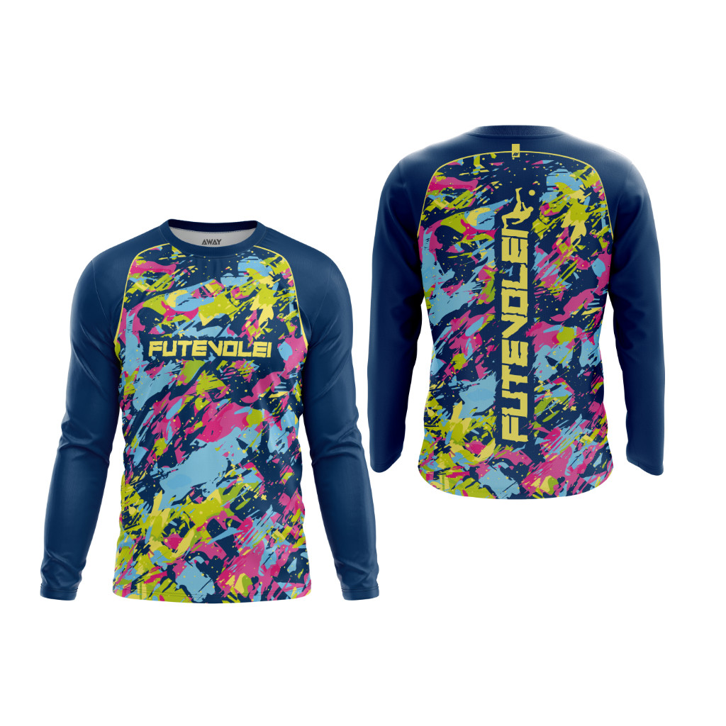 Camiseta Esportiva Futvolley Masculina/Feminina , Leve E Respirável , Tecido Seco , Camisa Com Proteção UV50 + CBBRABX1